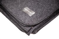 MOUNTAINHILL Manta de lana gris acero - 150 x 225