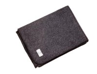 MOUNTAINHILL Manta de lana gris acero - 150 x 225