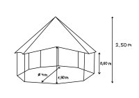 Hexagonal 60  - Ø 4 Meter