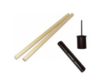 Mástil central de madera de 250cm, Ø5,5cm, divisible