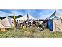 Baldacchino 6 x 6 negro-natural