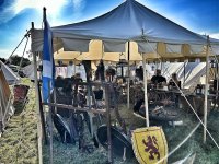 Baldacchino 6 x 6 verde-natural