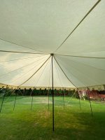 Baldacchino 6 x 6 verde-natural