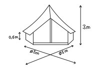 Tienda redonda / bell tent Ø 5 metros