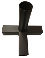 Pieza en T con salida – Ø 55 mm / 54 x 54 mm