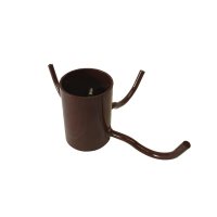 Perchero para poste redondo Ø 5,5 cm – Media porción