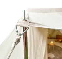 blowee tienda sajona 4 x 6 metros, natural con suelo (desmontable)