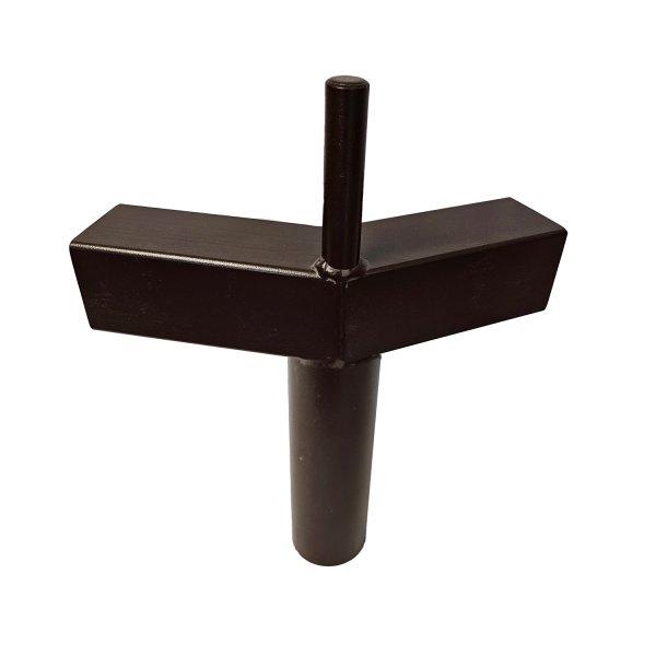 Pieza de esquina angulada 54 x 54 mm / Ø 55 mm – con espiga