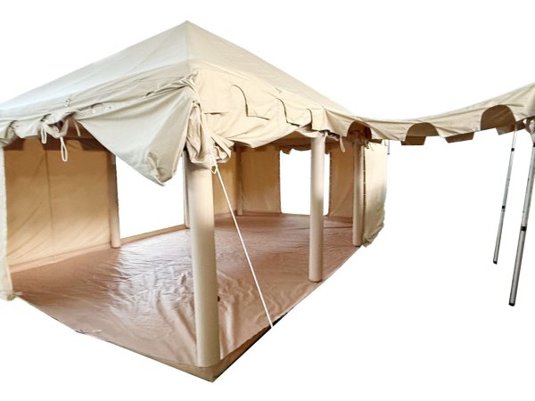 blowee tienda de caballeros 4 x 6, natural con suelo (desmontable)