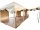blowee tienda de caballeros 4 x 6, natural con suelo (desmontable)